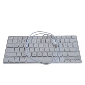 apple a1242 portable white wired USB keyboard tested working